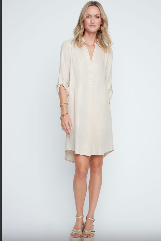 Gold metallic dress