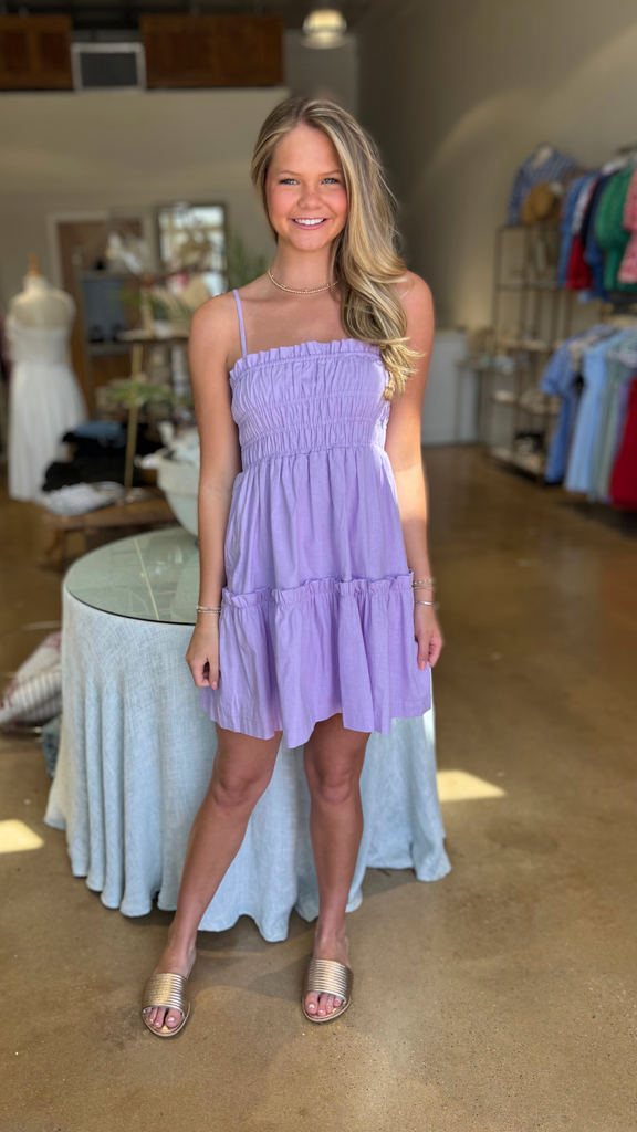 Lavender Ruffle Dress