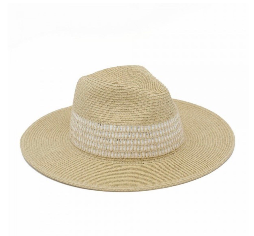 White striped hat