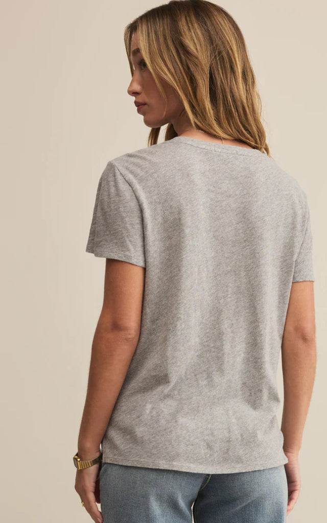 Gray Slub Tee