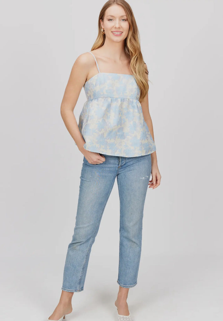 Floral Jacquard Tank