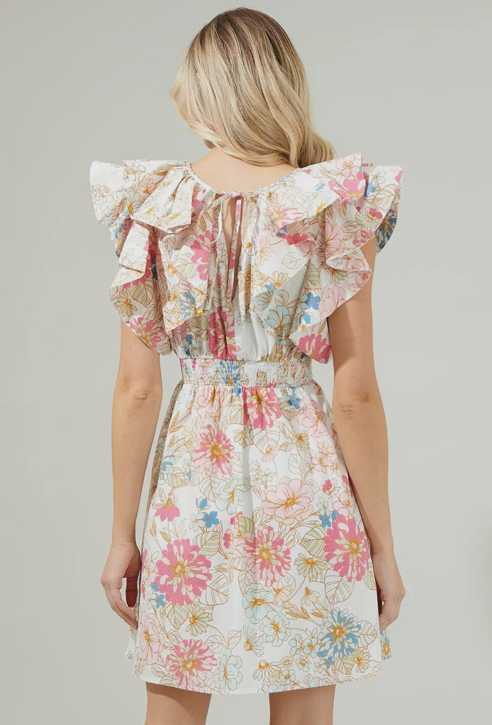 Lily Floral Ruffle Dress