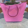 Pink Woven Tote