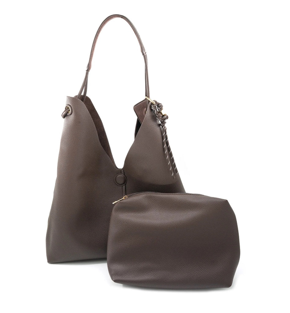Chocolate Reversible Shoulder Bag