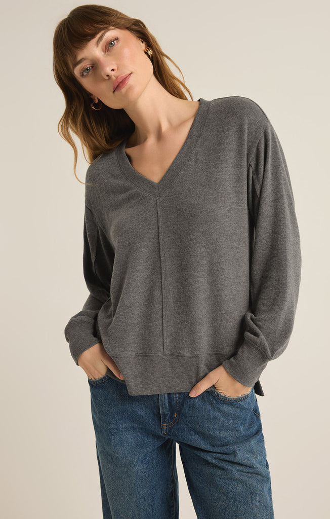 Charcoal Wilder Sweater Top
