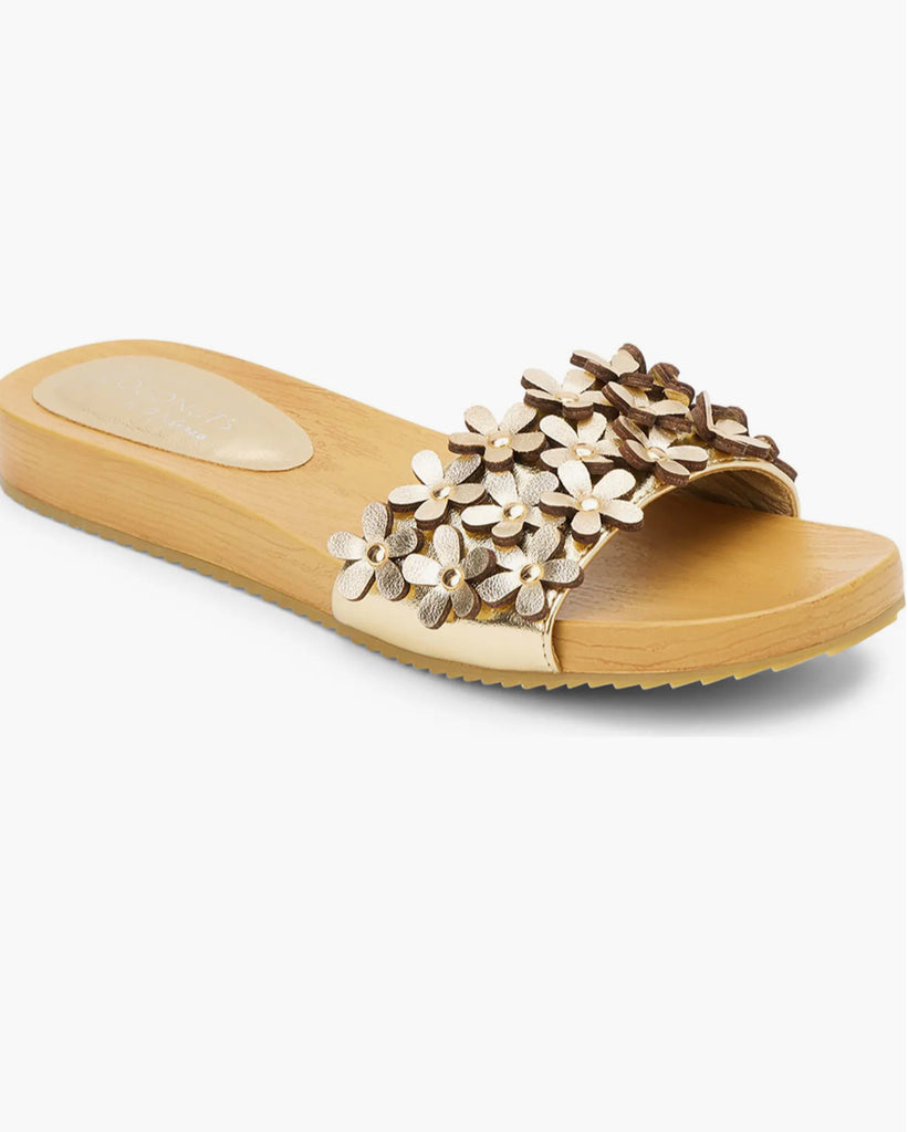 Gold Flower Sandals