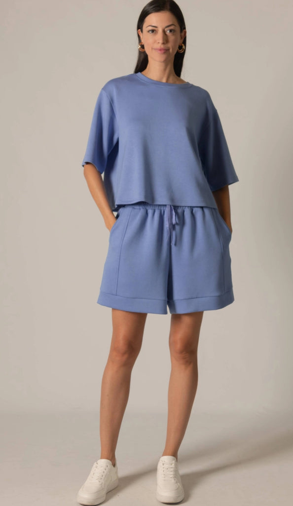 Cornflower Blue Crisscross Tee