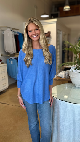 Blue Cozy Fleece sweatshirt