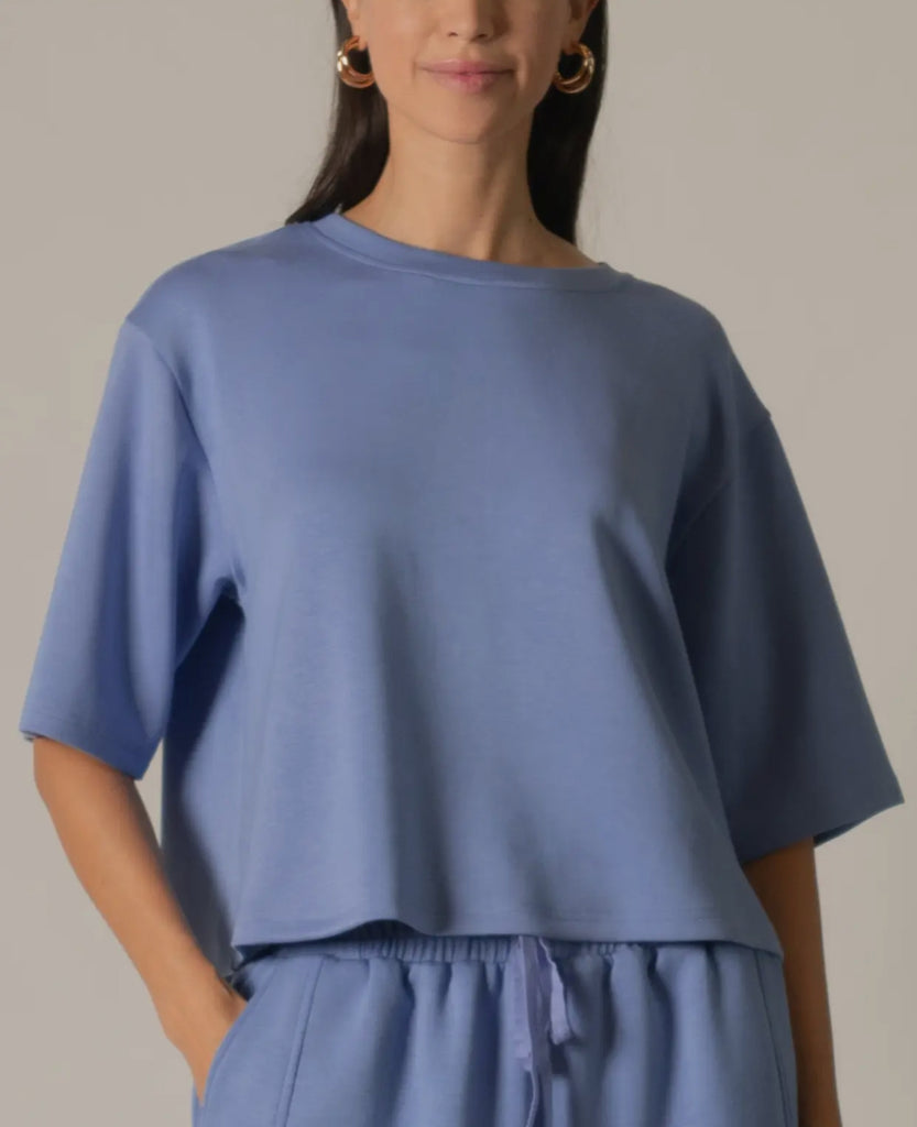 Cornflower Blue Crisscross Tee