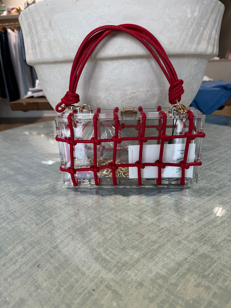 Red Knot Clear Purse