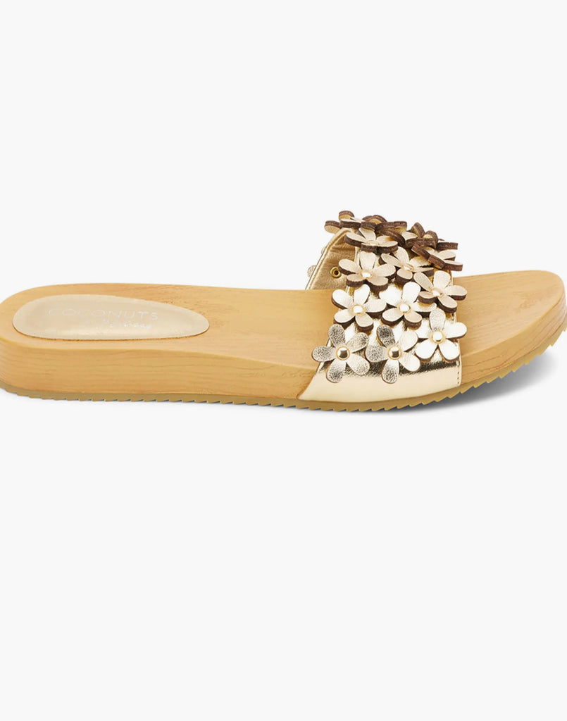 Gold Flower Sandals