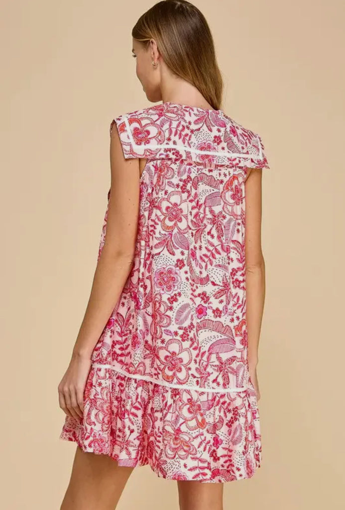 Pink/Red floral Dress