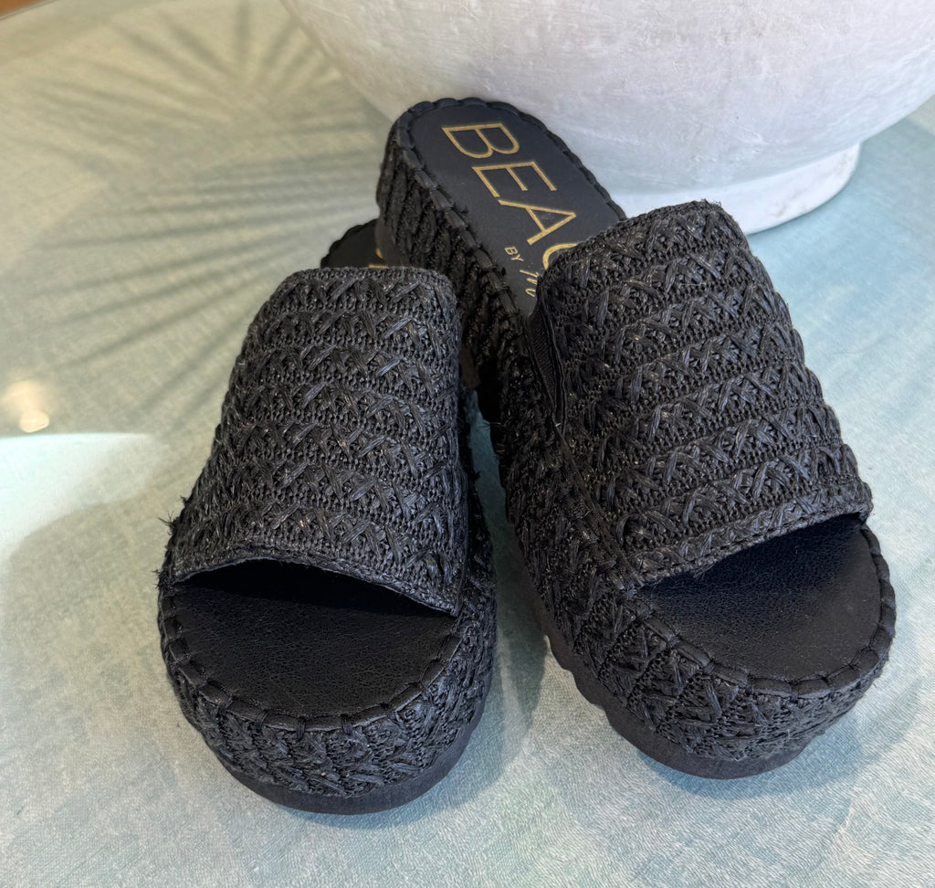 Black Del Mar Sandals