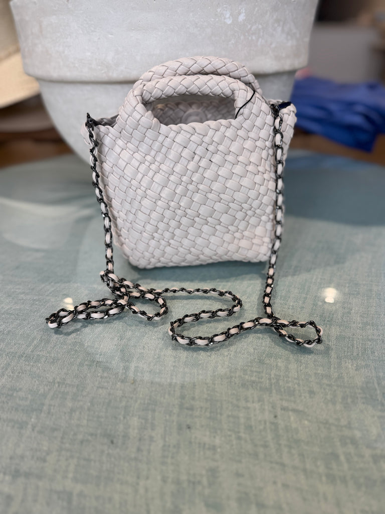 Ivory woven bag