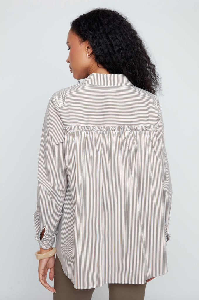 Tan stripe Blouse
