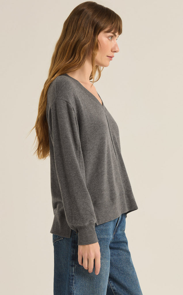 Charcoal Wilder Sweater Top