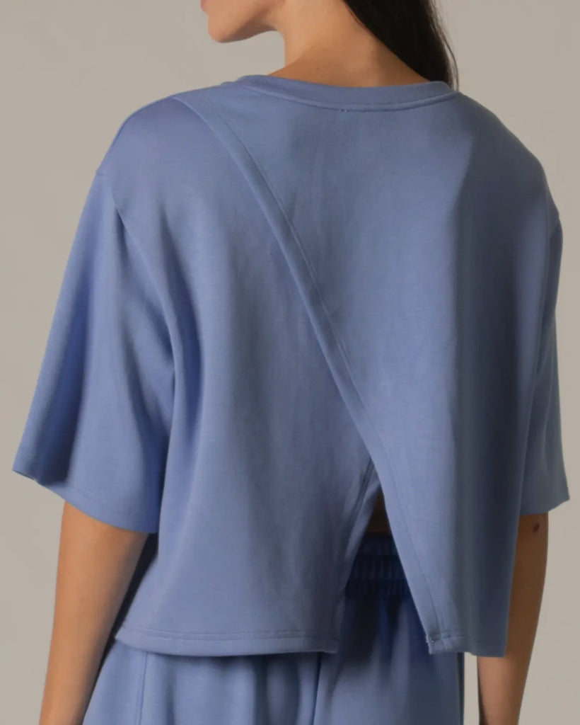 Cornflower Blue Crisscross Tee