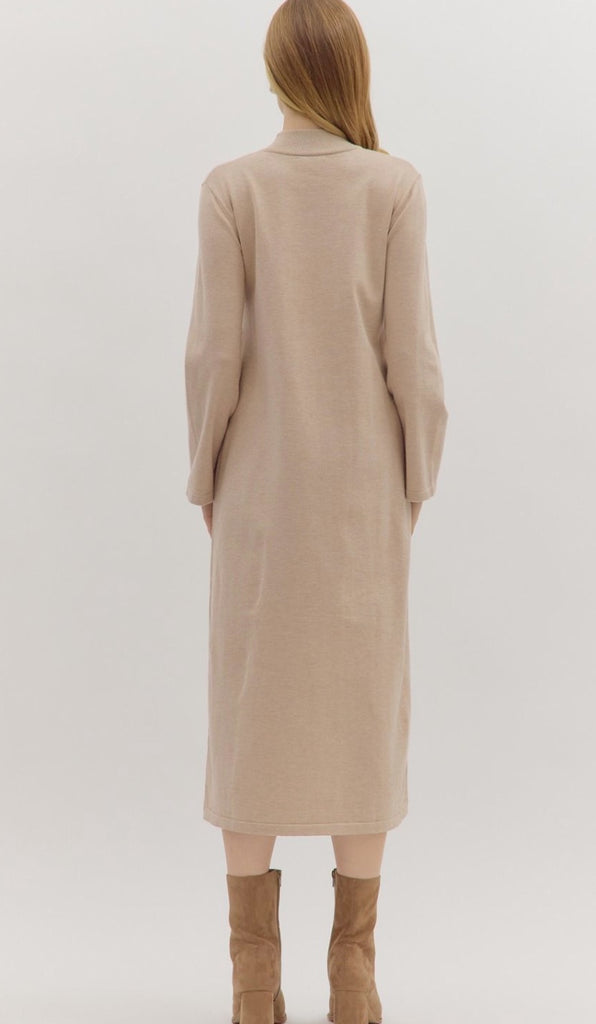 Sand Knit Midi dress