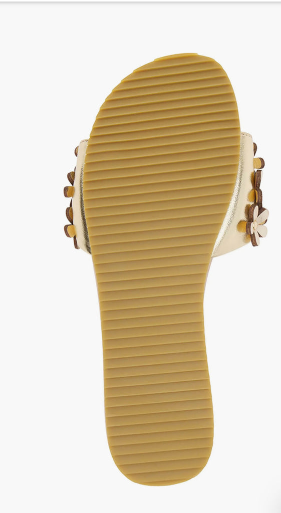 Gold Flower Sandals