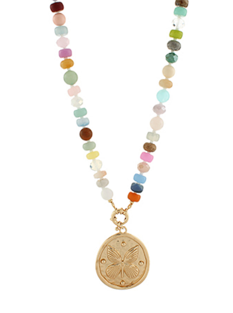 Butterfly pendant necklace