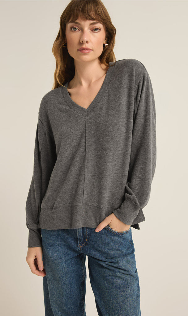 Charcoal Wilder Sweater Top