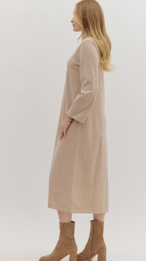 Sand Knit Midi dress