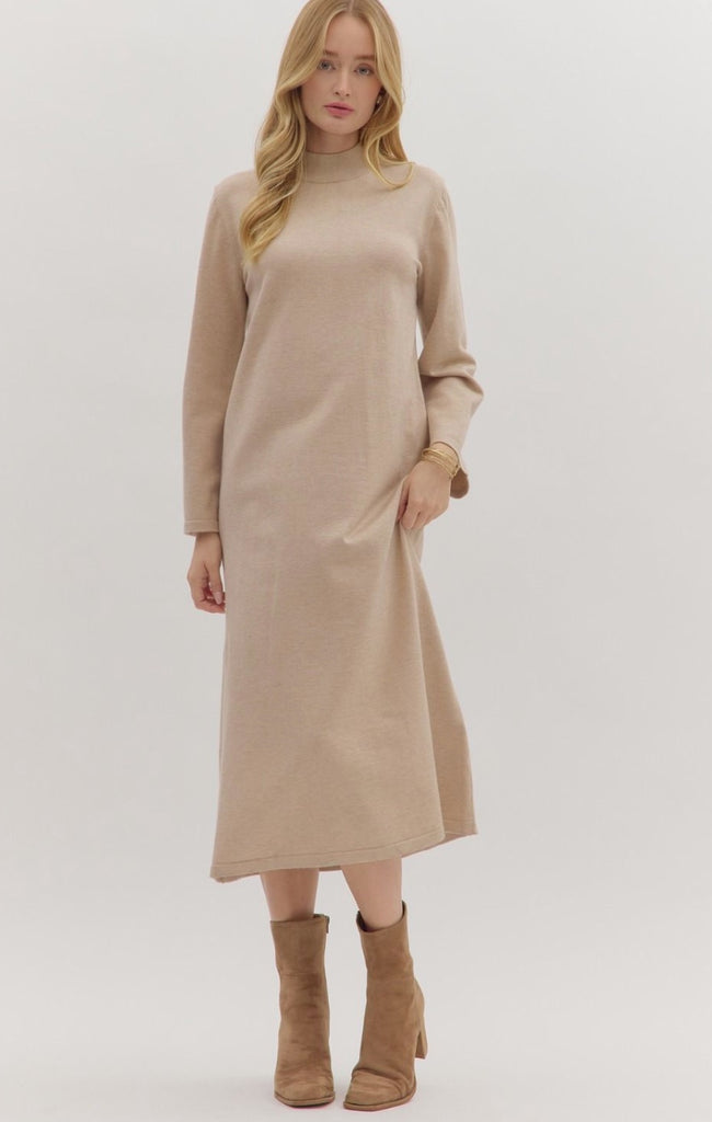Sand Knit Midi dress