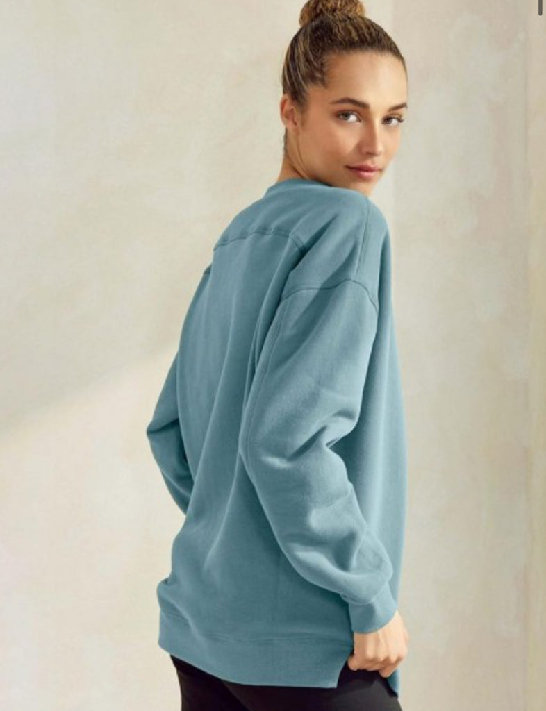 Blue Cozy Fleece sweatshirt