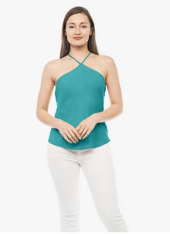 Ice Green Ruched Halter