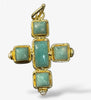 Amazonite Stone Cross pendant