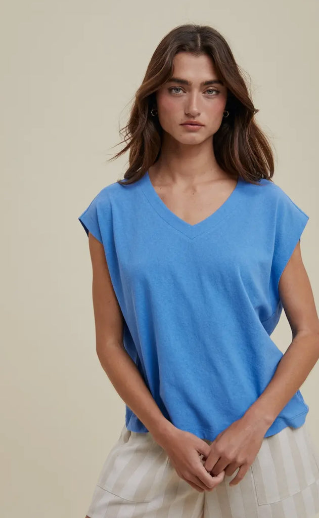 Coastal Blue Slub Tee