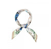 Beige floral silky scarf