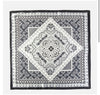 Blk/white paisley scarf