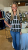 Olive blocked blouse