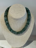 Green beaded necklace