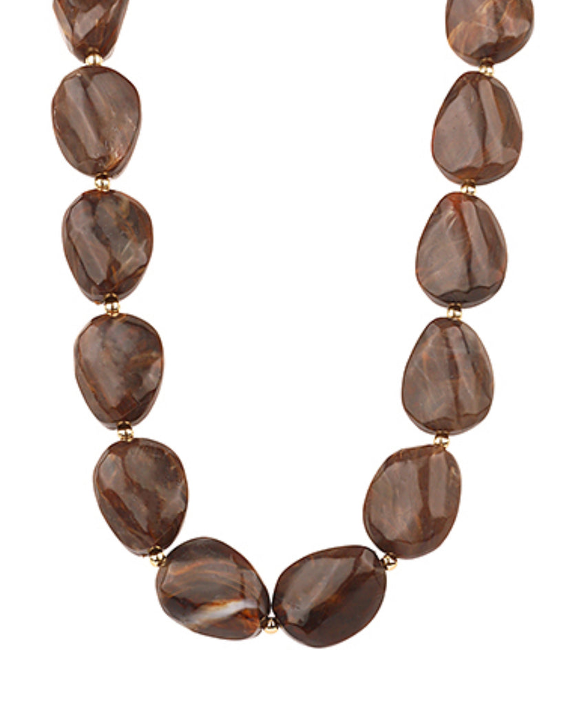 Brown Stone Necklace
