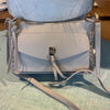 Beige large studded crossbody