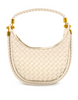 Beige Mini Woven Shoulder Bag