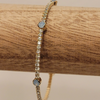 Blue Stone and Rhinestone Braclet