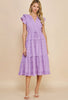 Lavender Tiered Maxi Dress