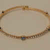 Blue Stone and Rhinestone Braclet