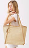Woven straw bag