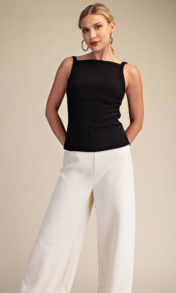 Black Tie Back Top
