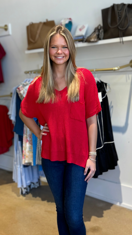 Ruby Smock V neck Blouse