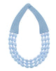 Blue Layered Bead Necklace