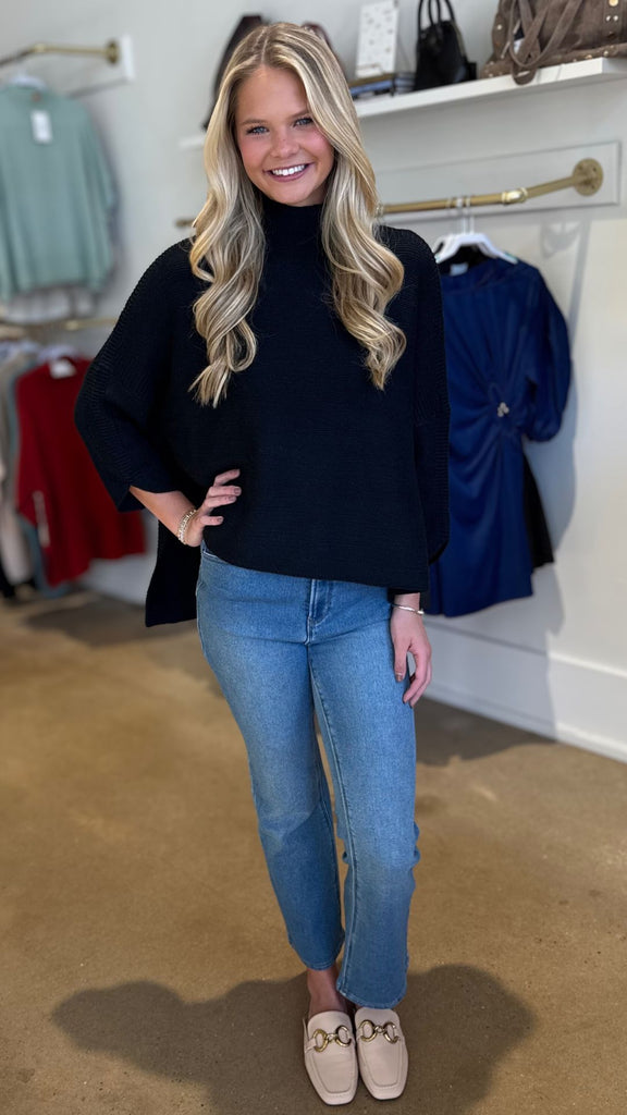 Black Boho Sweater