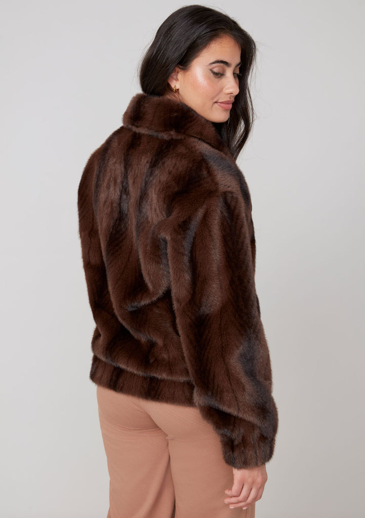 Chocolate Faux Fur Jacket