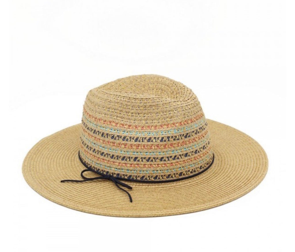 Multi color woven hat