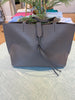 Gray lock tote bag