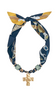 Cross pendant scarf necklace